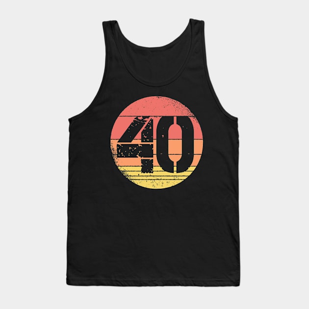 40th Birthday Vintage Tank Top by POS